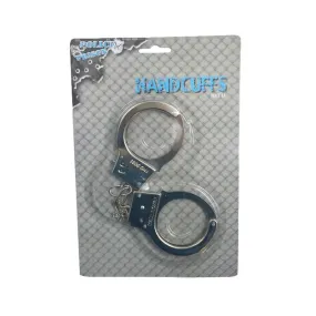 Pair of plastic handcuffs with key