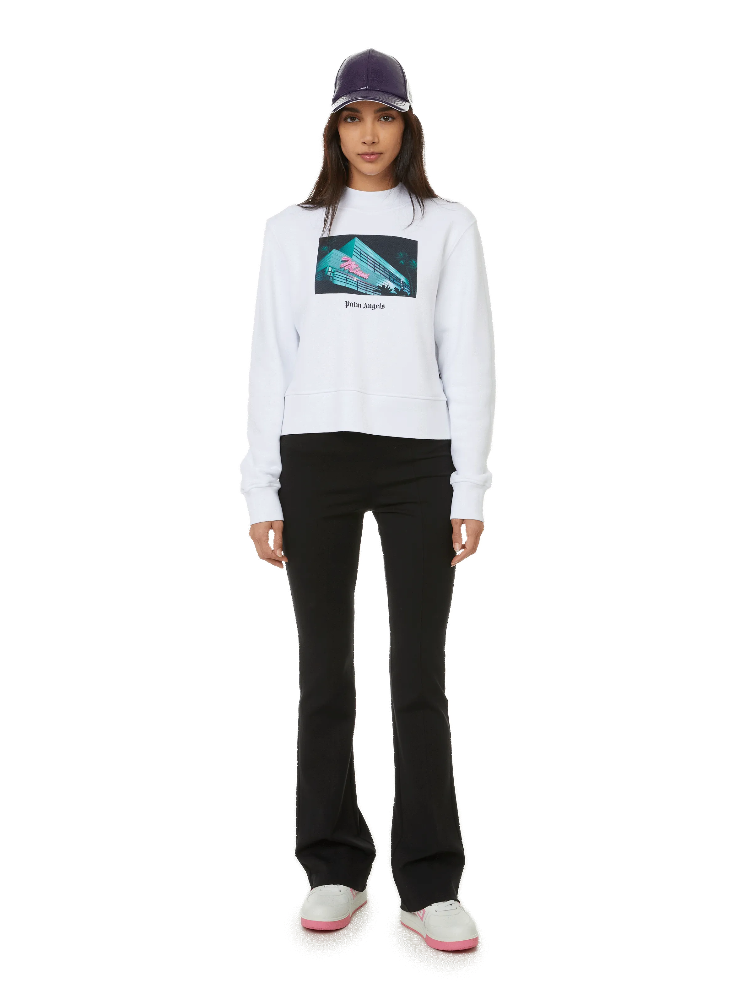 Multicolored Cotton Sweatshirt by PALM ANGELS