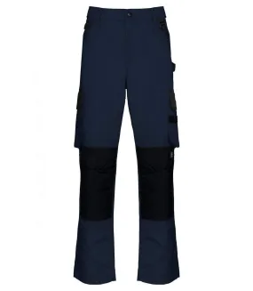 Pantalon de travail bicolore - Homme - WK742 - bleu marine