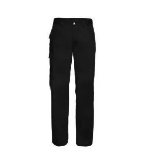 Black Russell Men's Regular Fit Work Pants