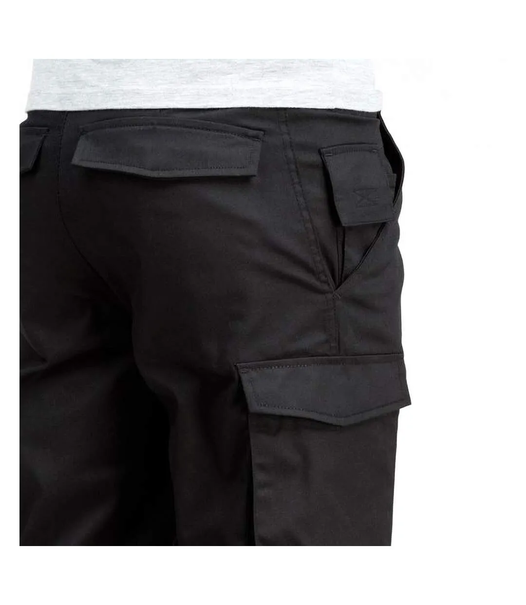 Black Russell Men's Regular Fit Work Pants