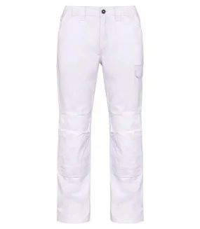 Work Pants with Multiple Pockets - Men - WK740 - White