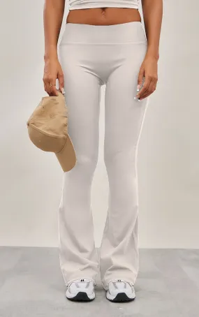 Pantalon de yoga flare Sculpt gris ardoise à taille haute