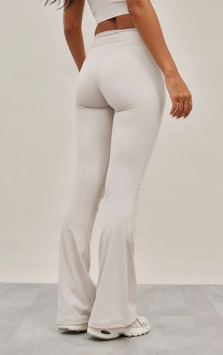 Pantalon de yoga flare Sculpt gris ardoise à taille haute