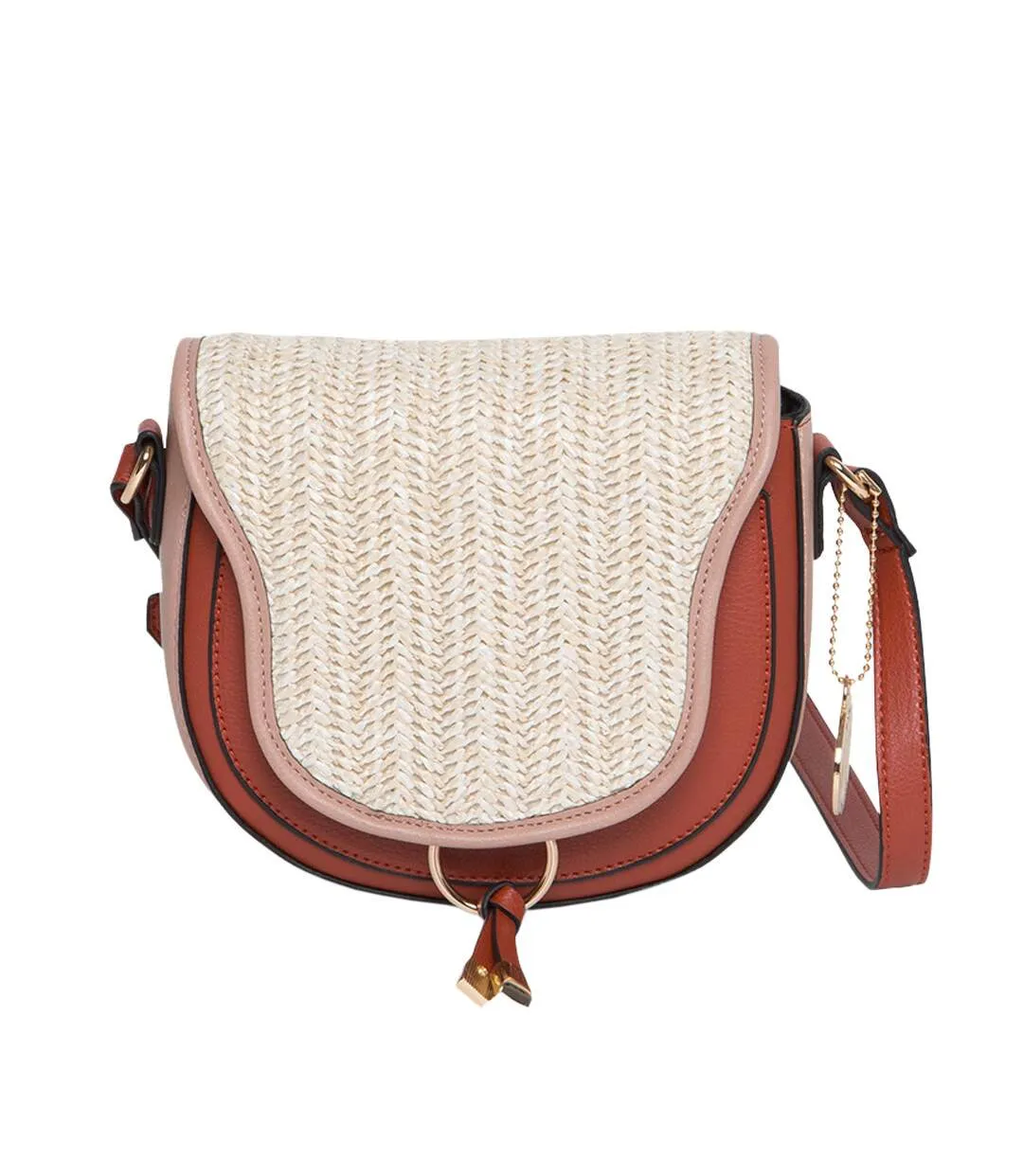 Pink Manoukian Ibiza Crossbody Bag for Women.