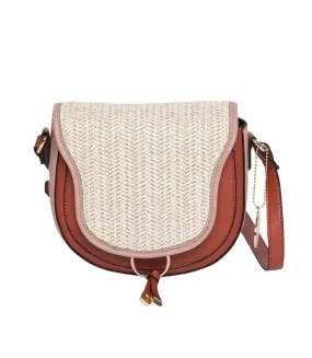 Pink Manoukian Ibiza Crossbody Bag for Women.