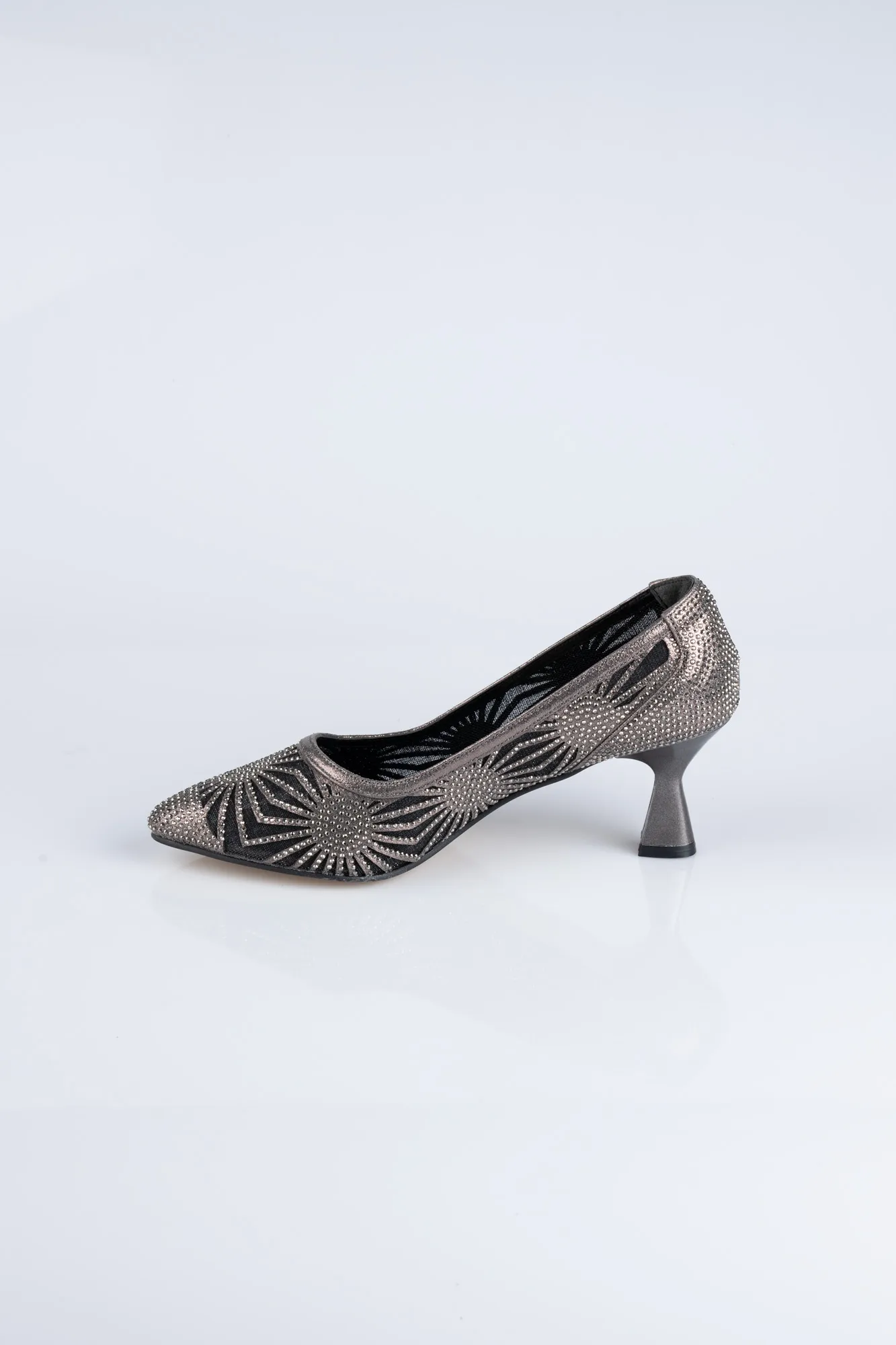 Platinum Flat Evening Shoes MJ5153