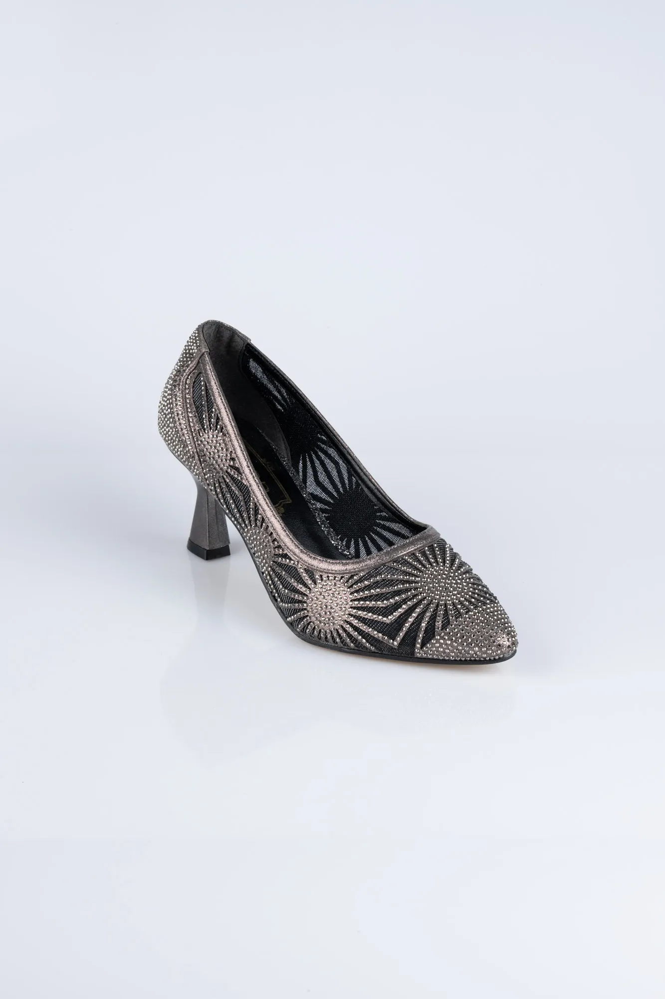 Platinum Flat Evening Shoes MJ5153