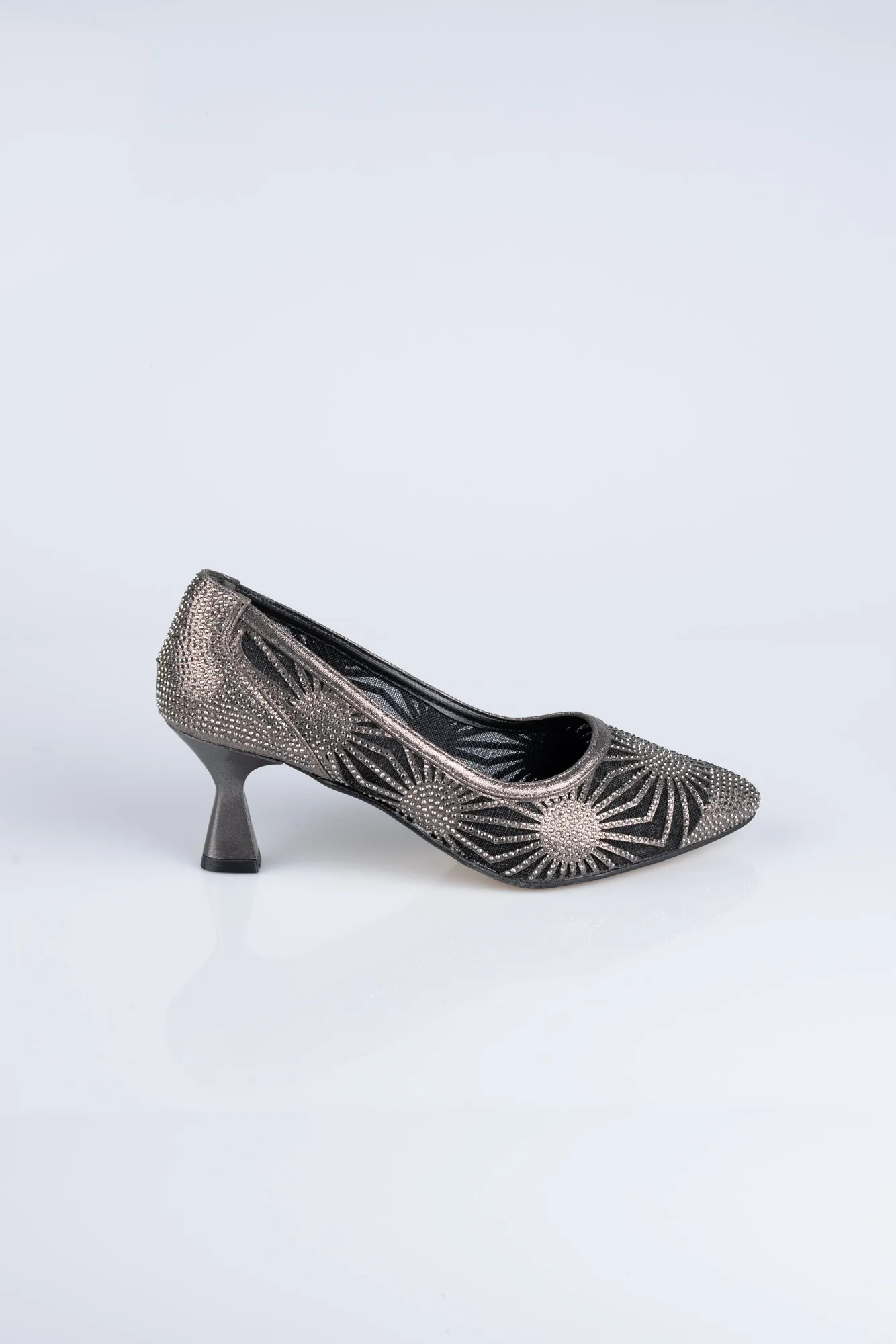 Platinum Flat Evening Shoes MJ5153