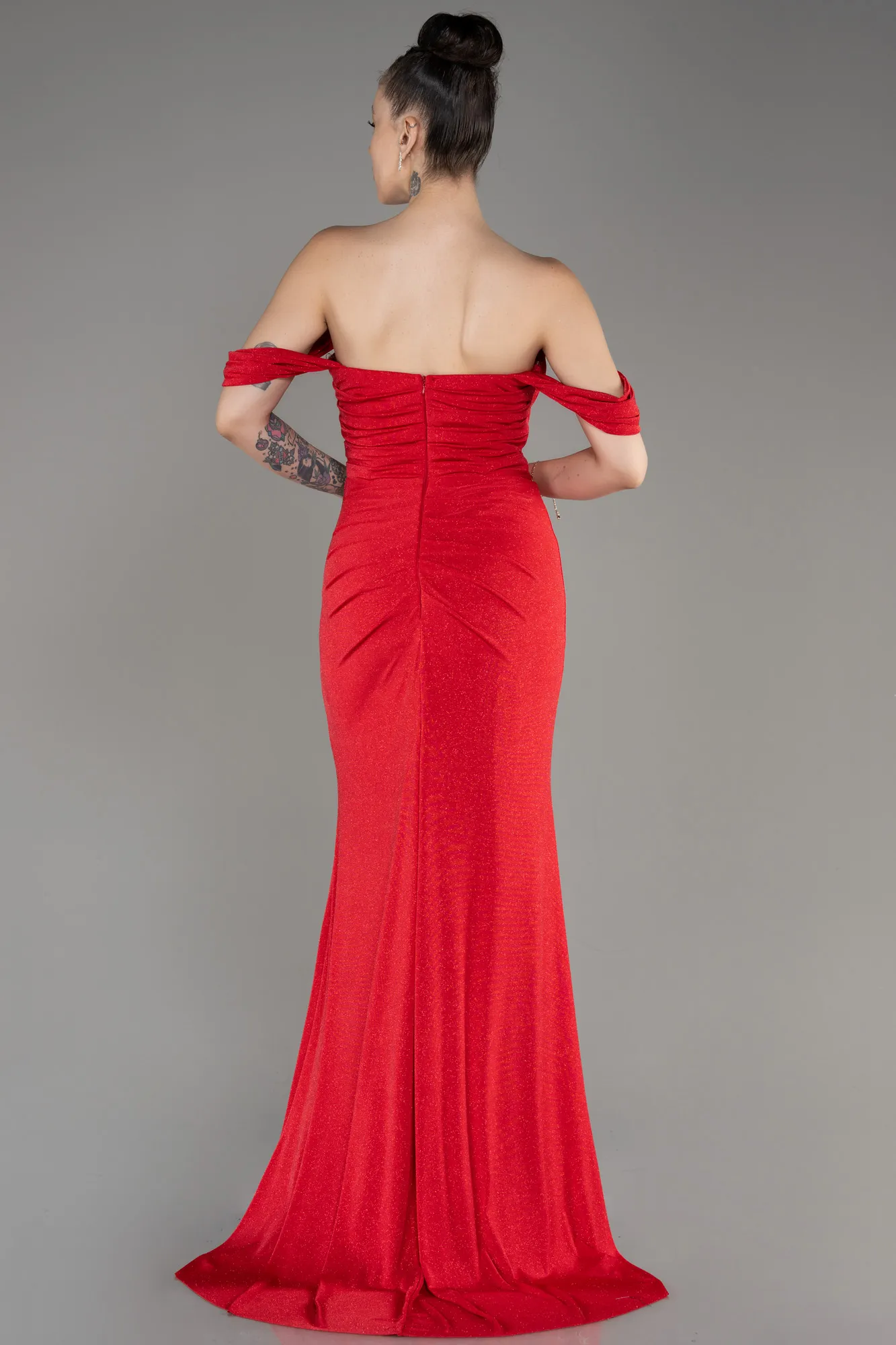 Red Long Evening Gown ABU3633