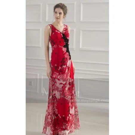 Red Sultry Evening Gown