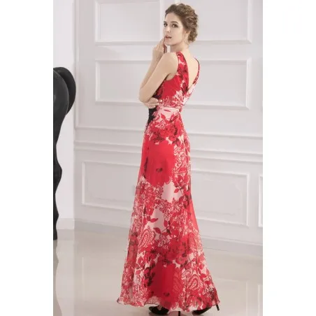 Red Sultry Evening Gown