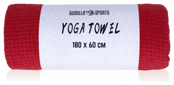 Red Yoga Towel - 180 x 60 cm - Color: RED