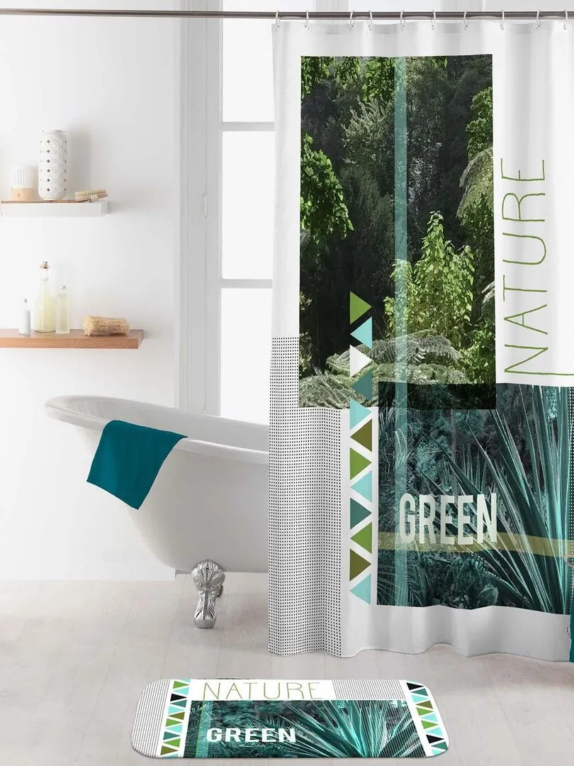 Green Nature Shower Curtain - Green