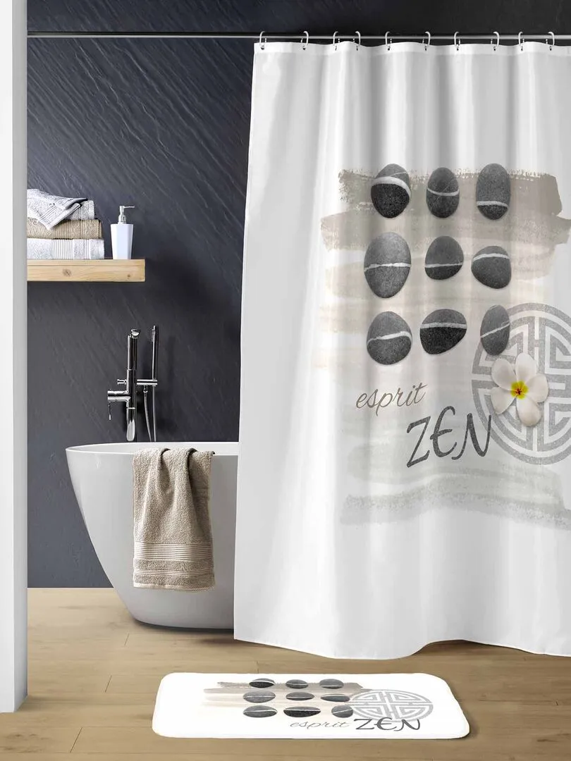 Shower Curtain Zen Brown