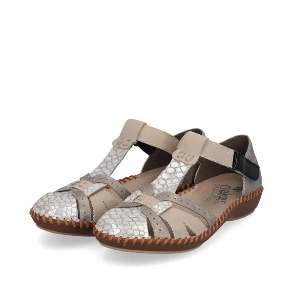 Rieker beige sandals m1650 60 - Shop now