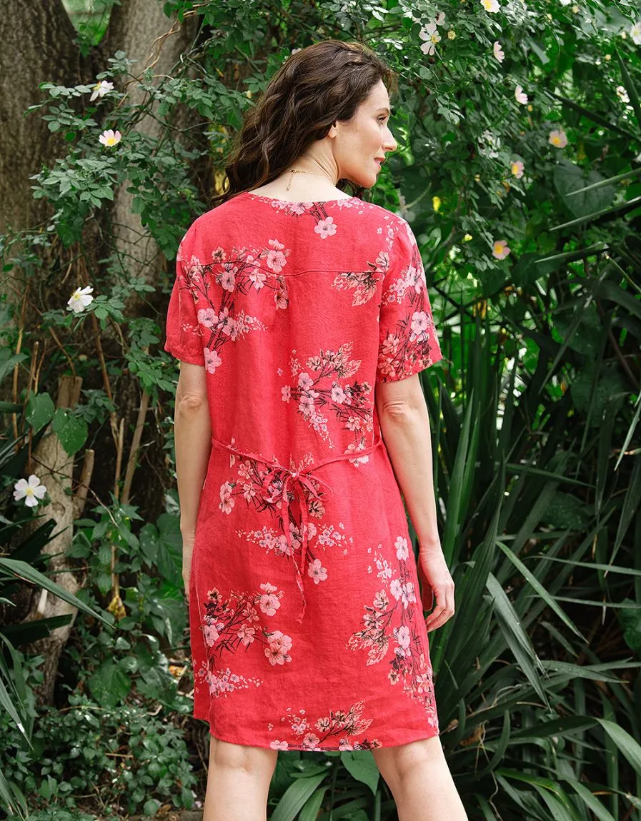 Rose linen robe - Dresses & Skirts