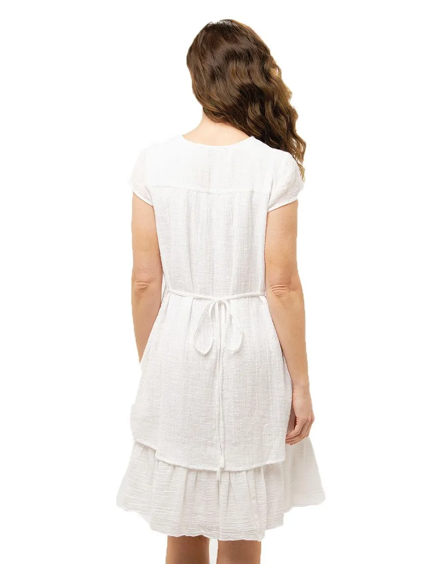 Flared Cotton Dress - Dresses & Skirts