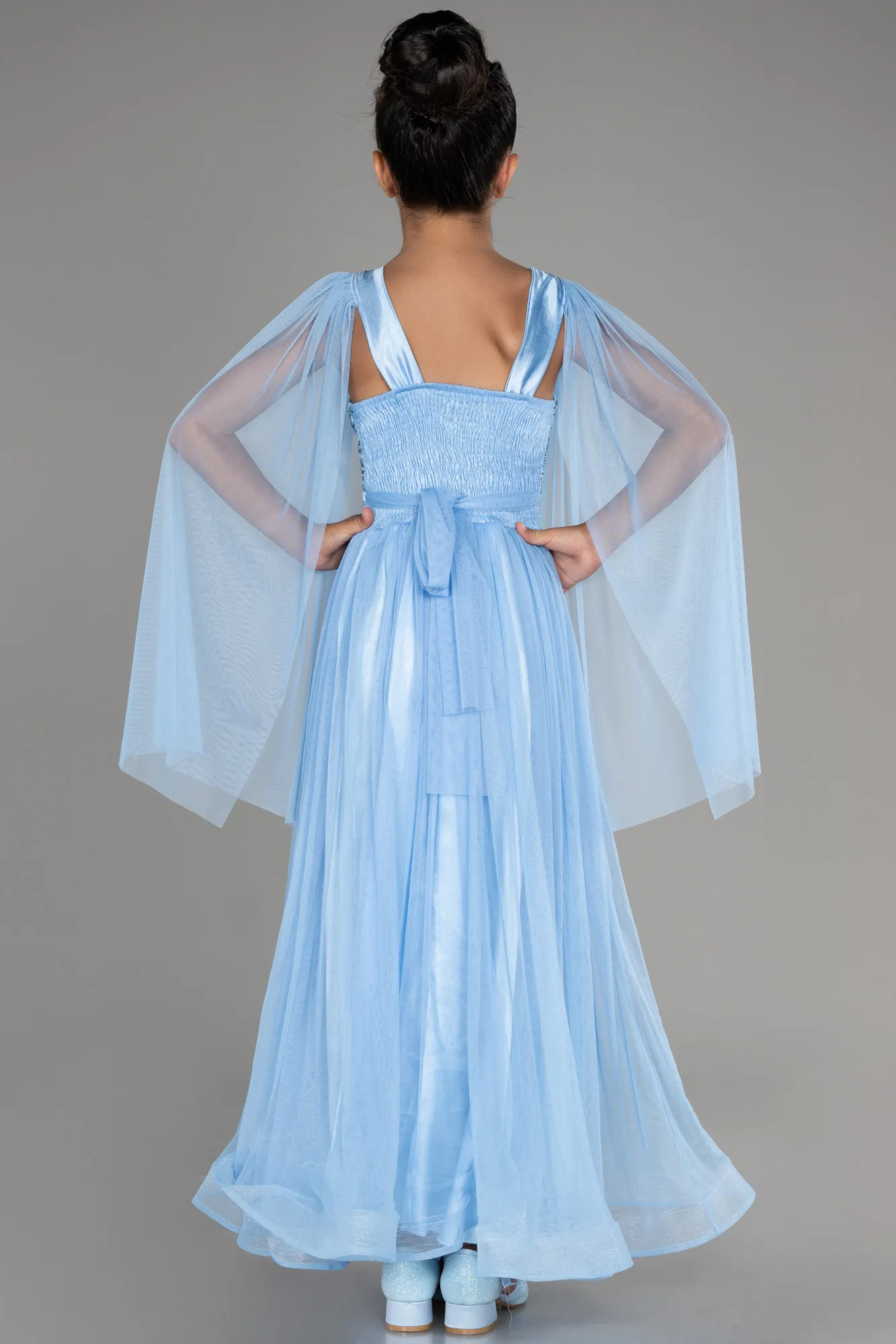 Robe De Soirée Enfants Longue Émeraude ABU3155