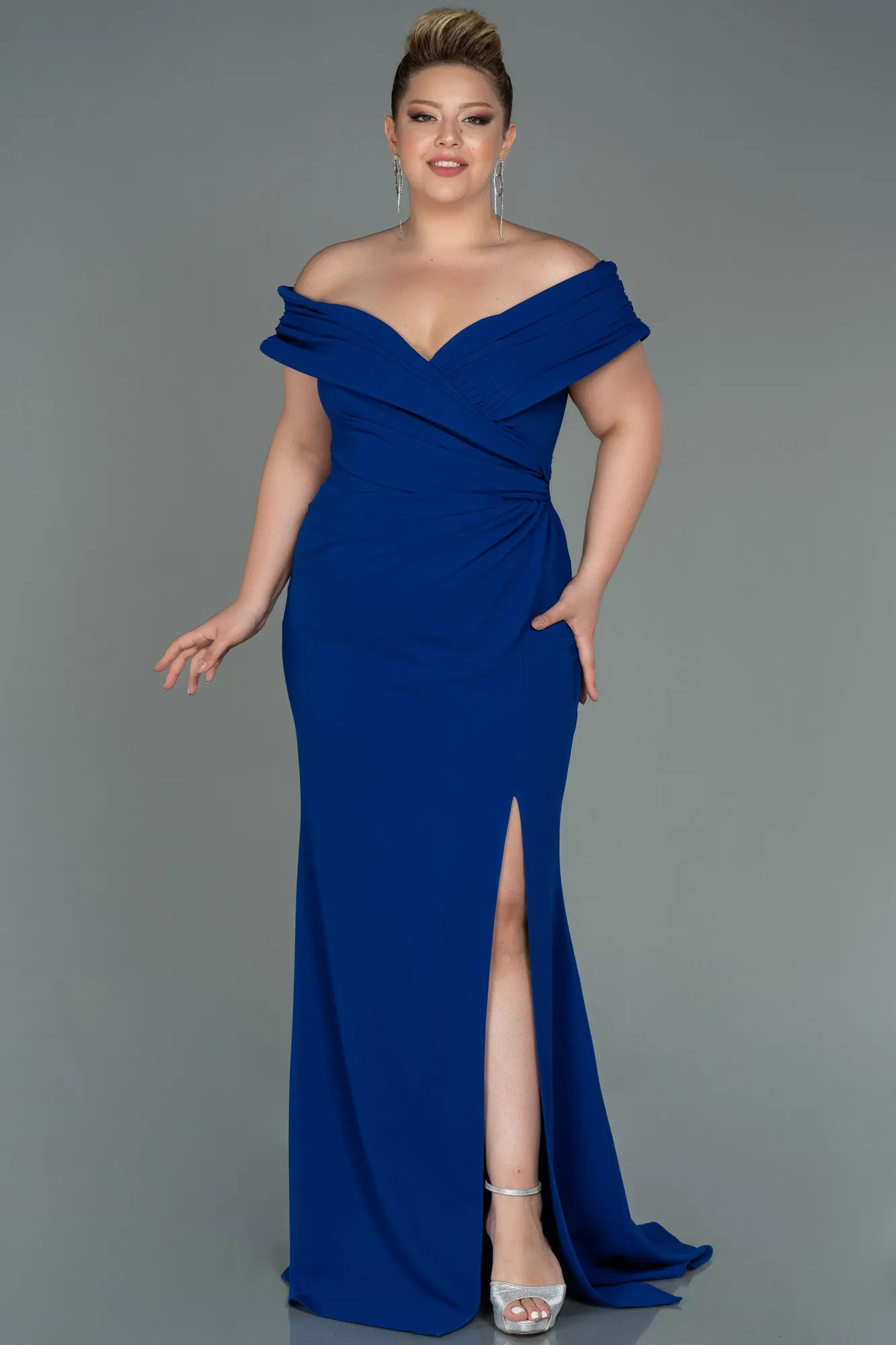 Robe de Soirée Grande Taille Longue Noir ABU3172