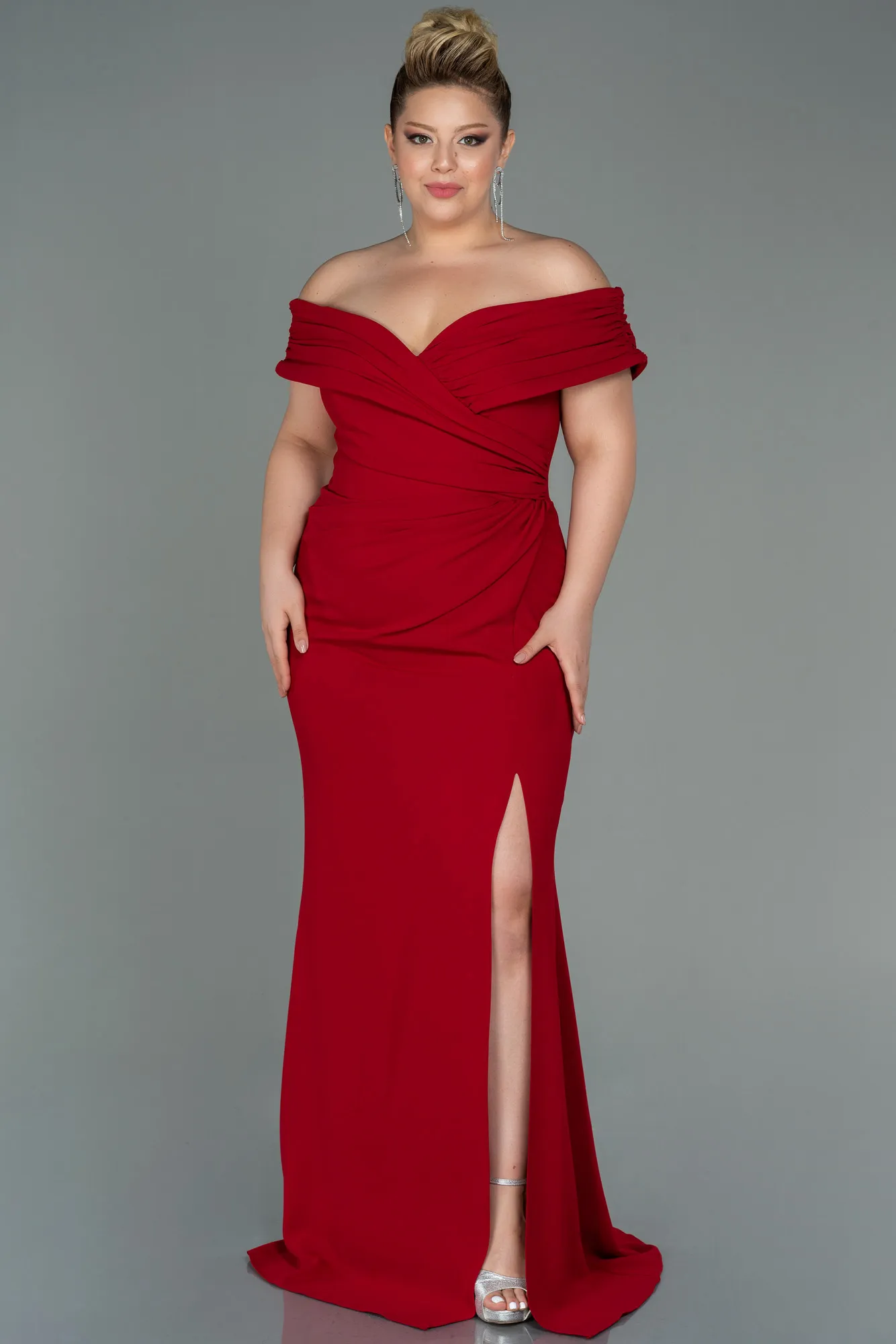 Robe de Soirée Grande Taille Longue Noir ABU3172