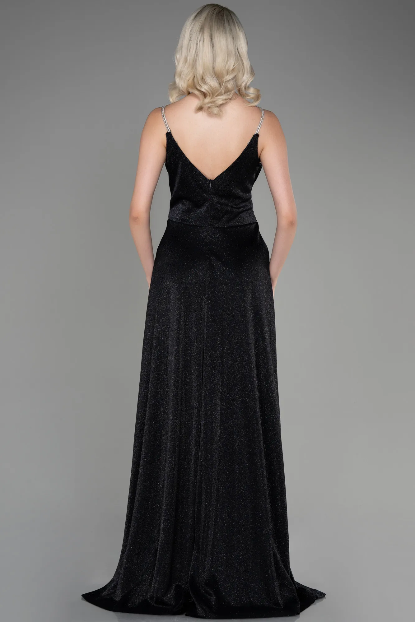 Navy Blue Long Evening Dress ABU3863