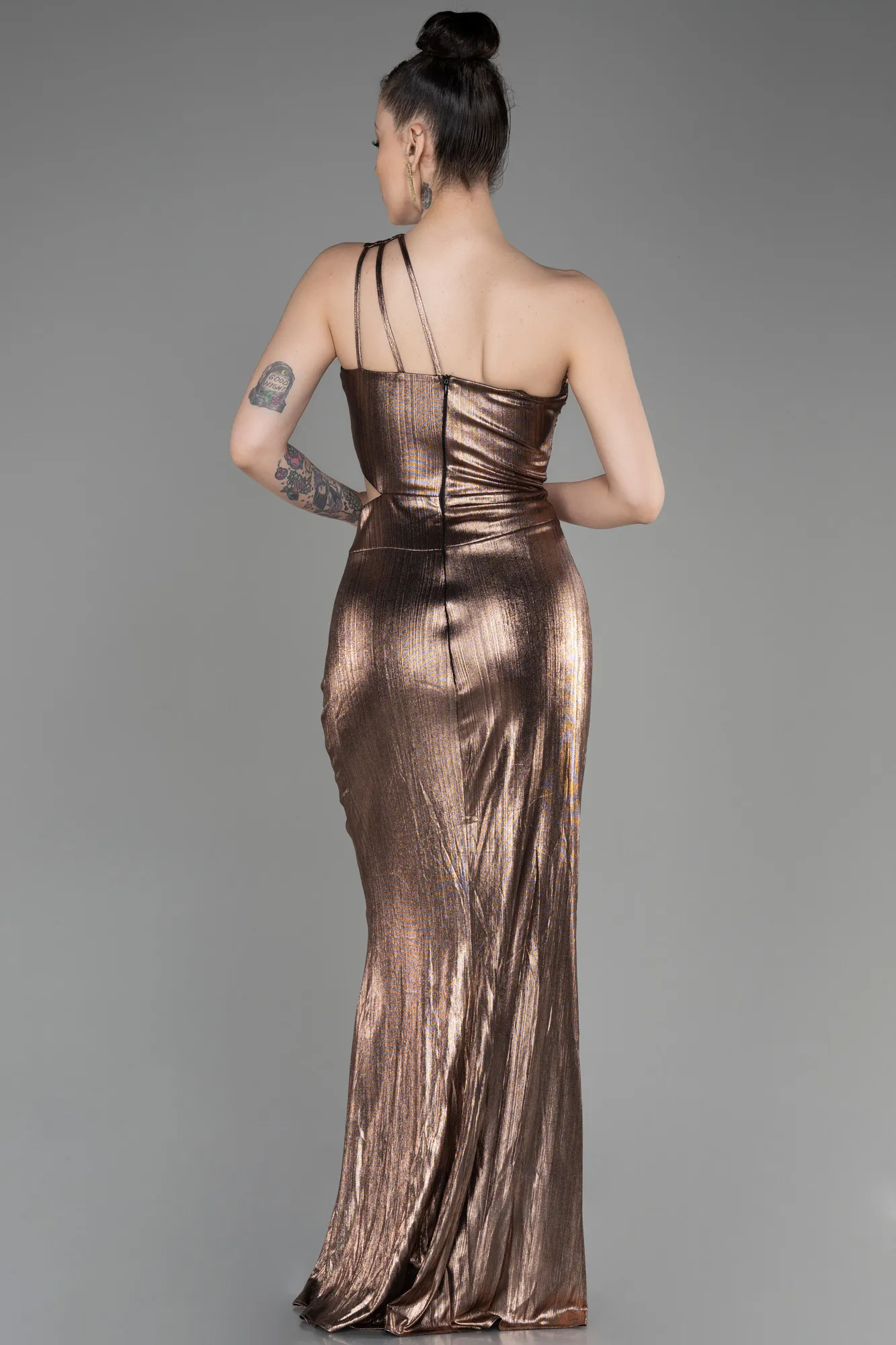 Copper Long Evening Dress ABU3848.