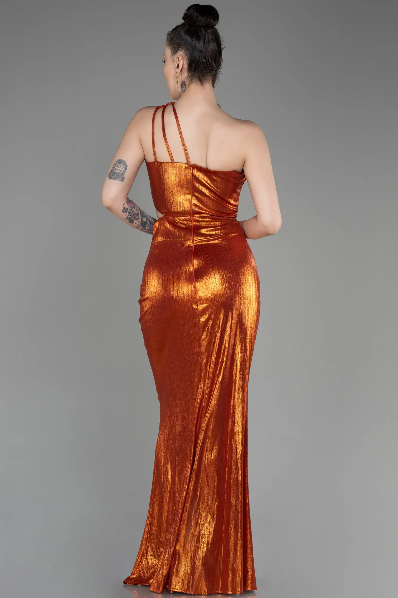 Copper Long Evening Dress ABU3848.