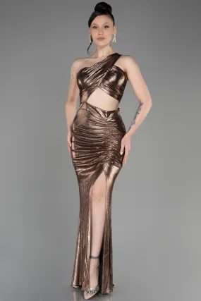 Copper Long Evening Dress ABU3848.