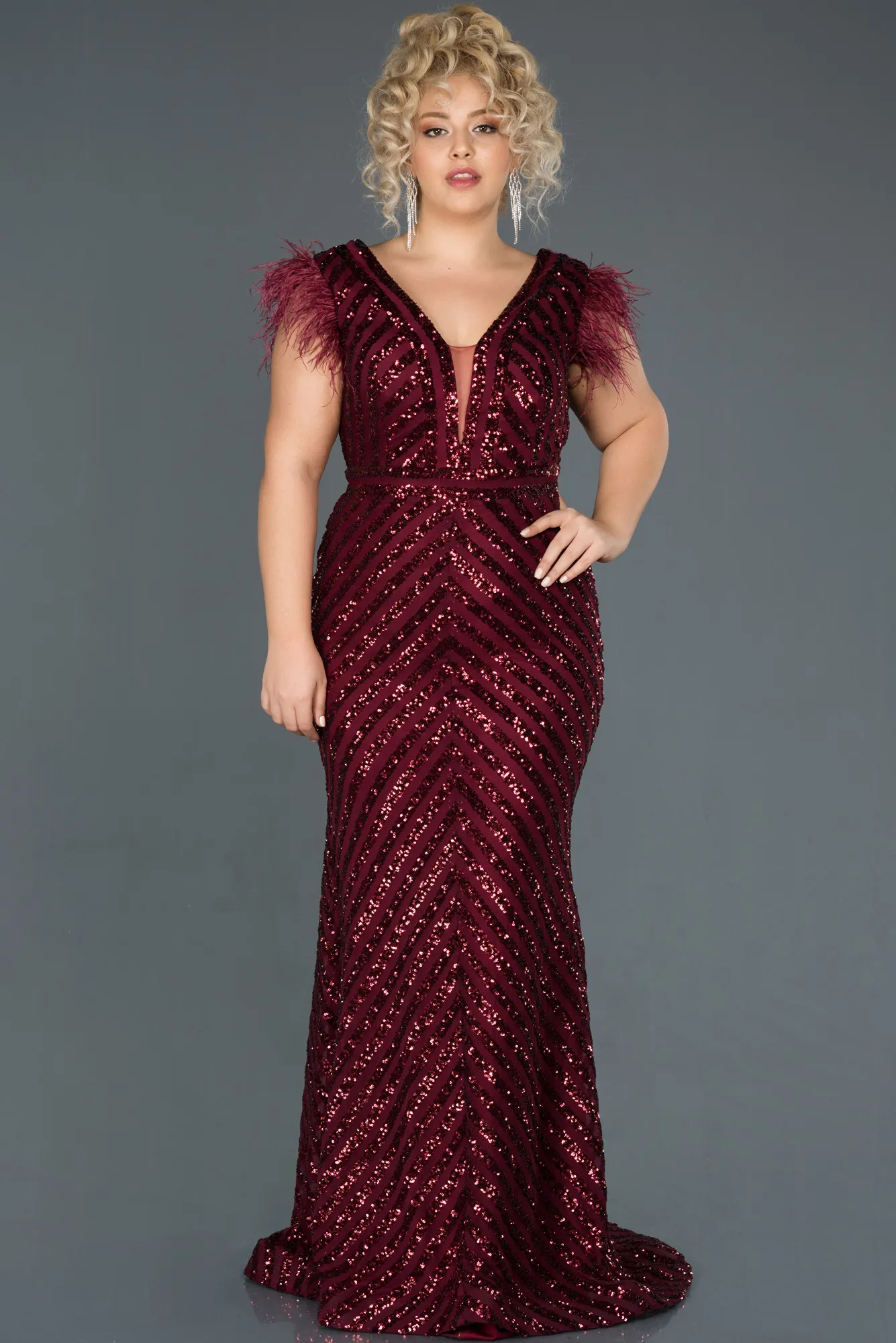 Robe de Soirée Longue Noir ABU1044