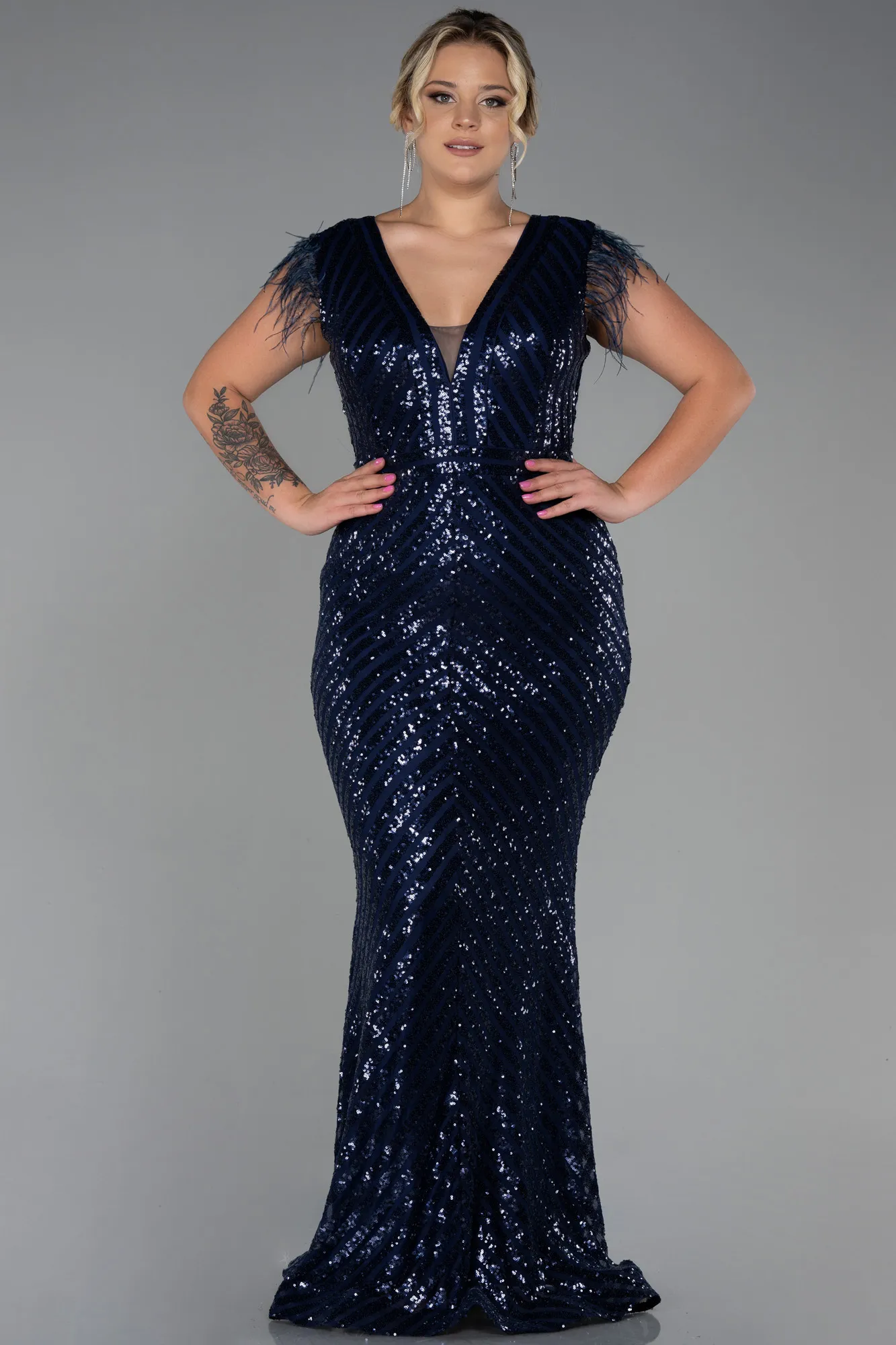 Robe de Soirée Longue Noir ABU1044