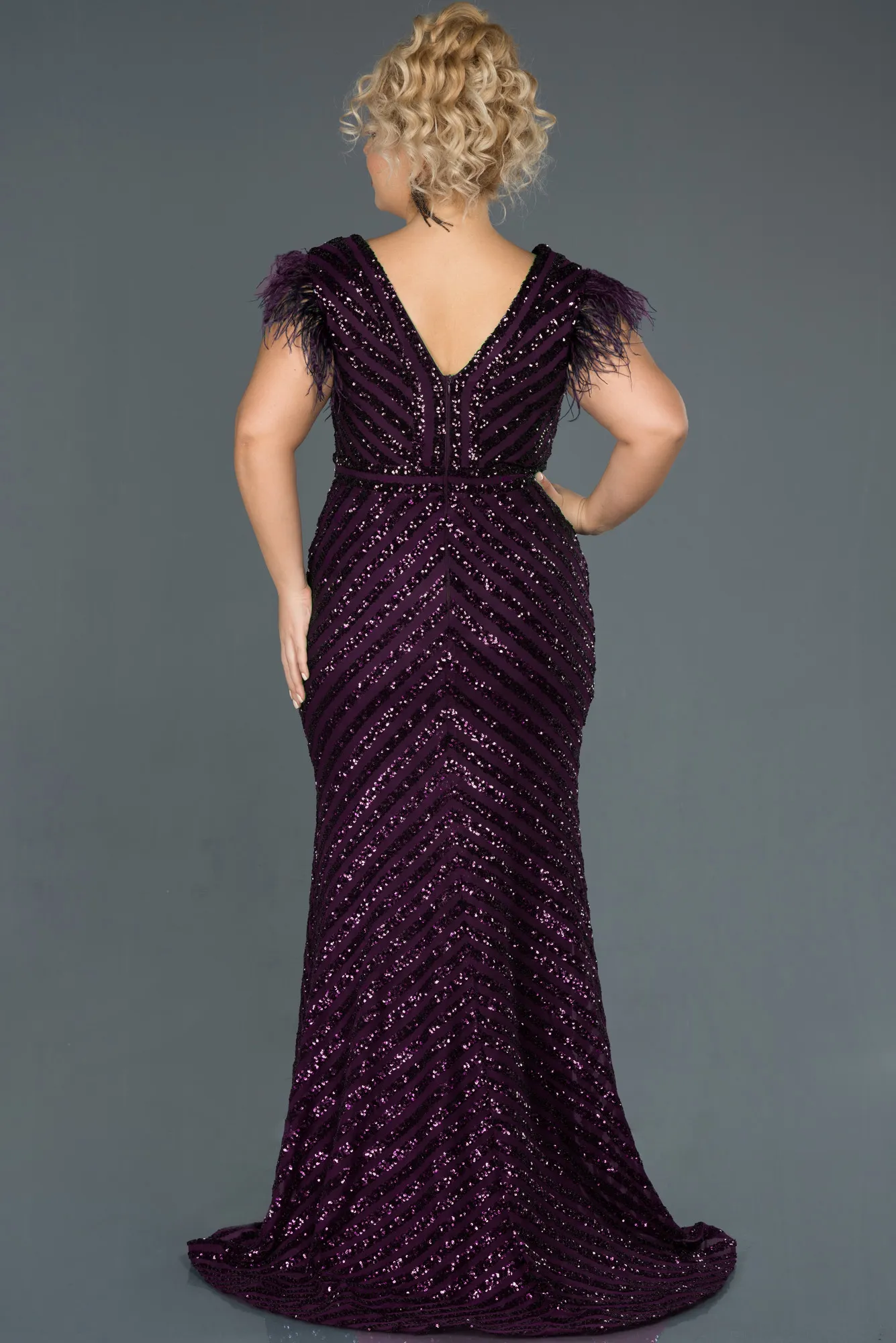 Robe de Soirée Longue Noir ABU1044