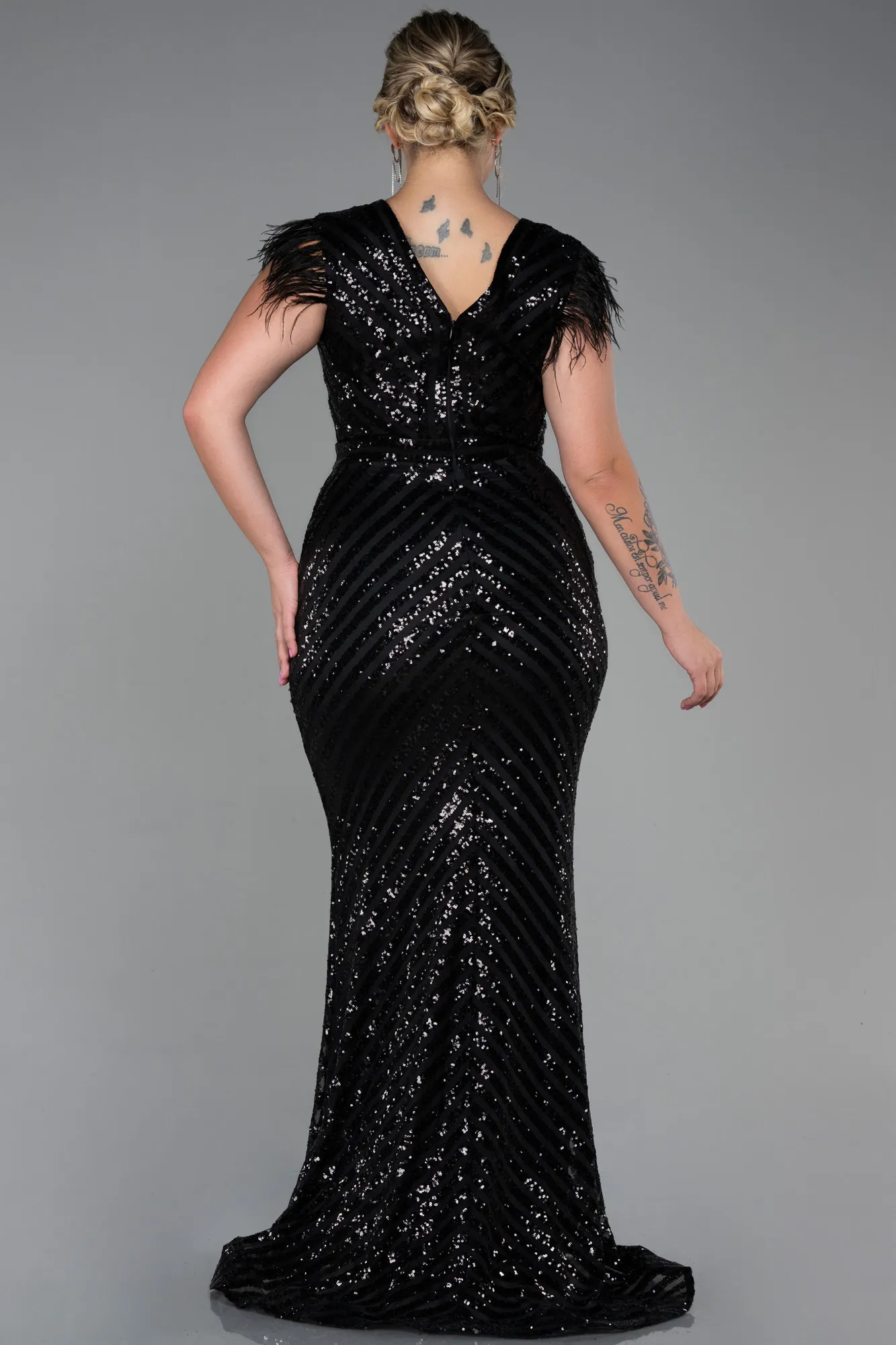 Robe de Soirée Longue Noir ABU1044