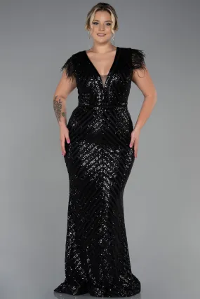 Robe de Soirée Longue Noir ABU1044