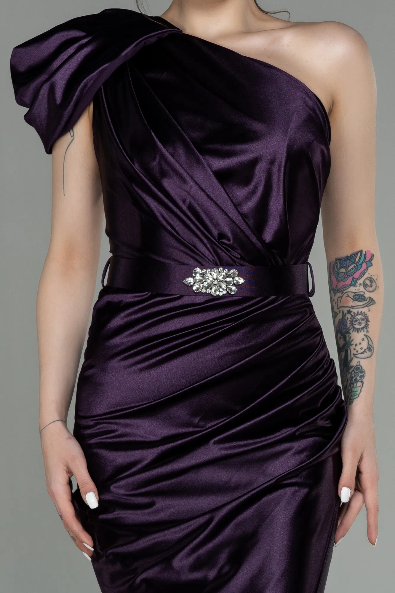 Robe de Soirée Longue Noir ABU2982