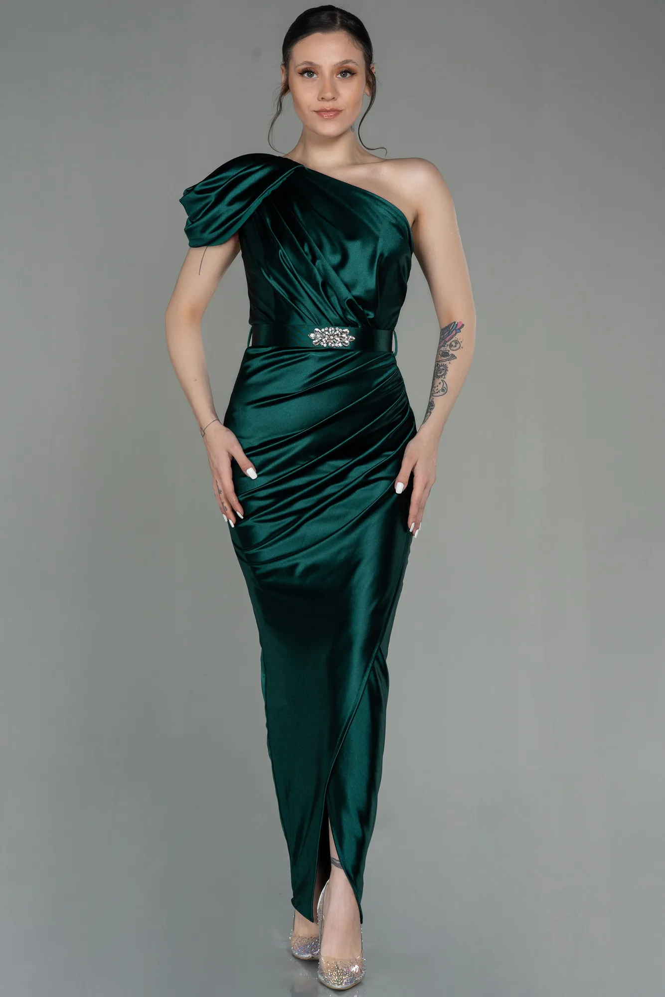 Robe de Soirée Longue Noir ABU2982