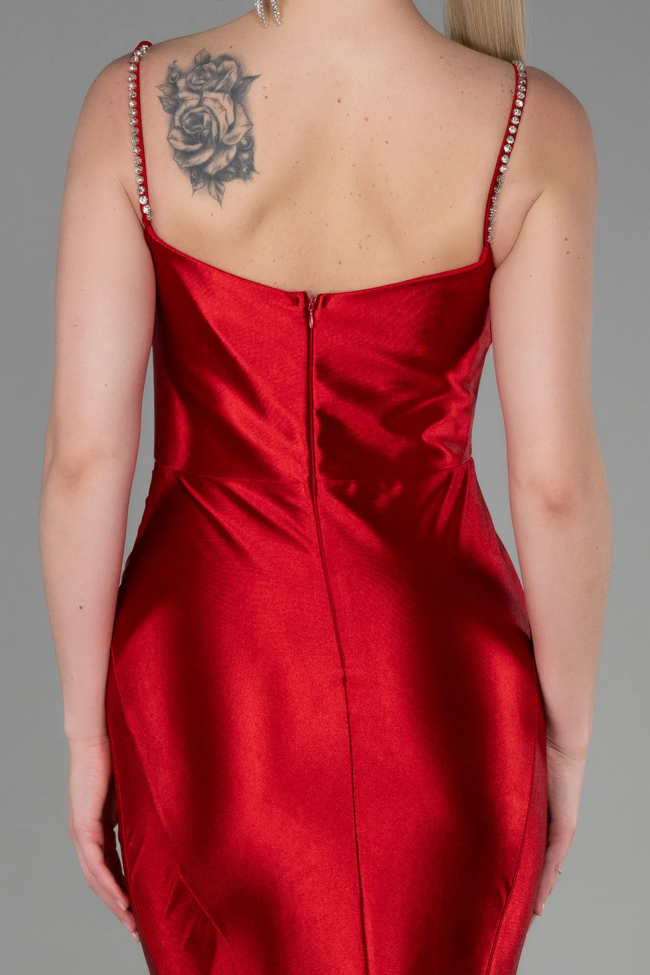 Robe de Soirée Longue Rouge ABU3334