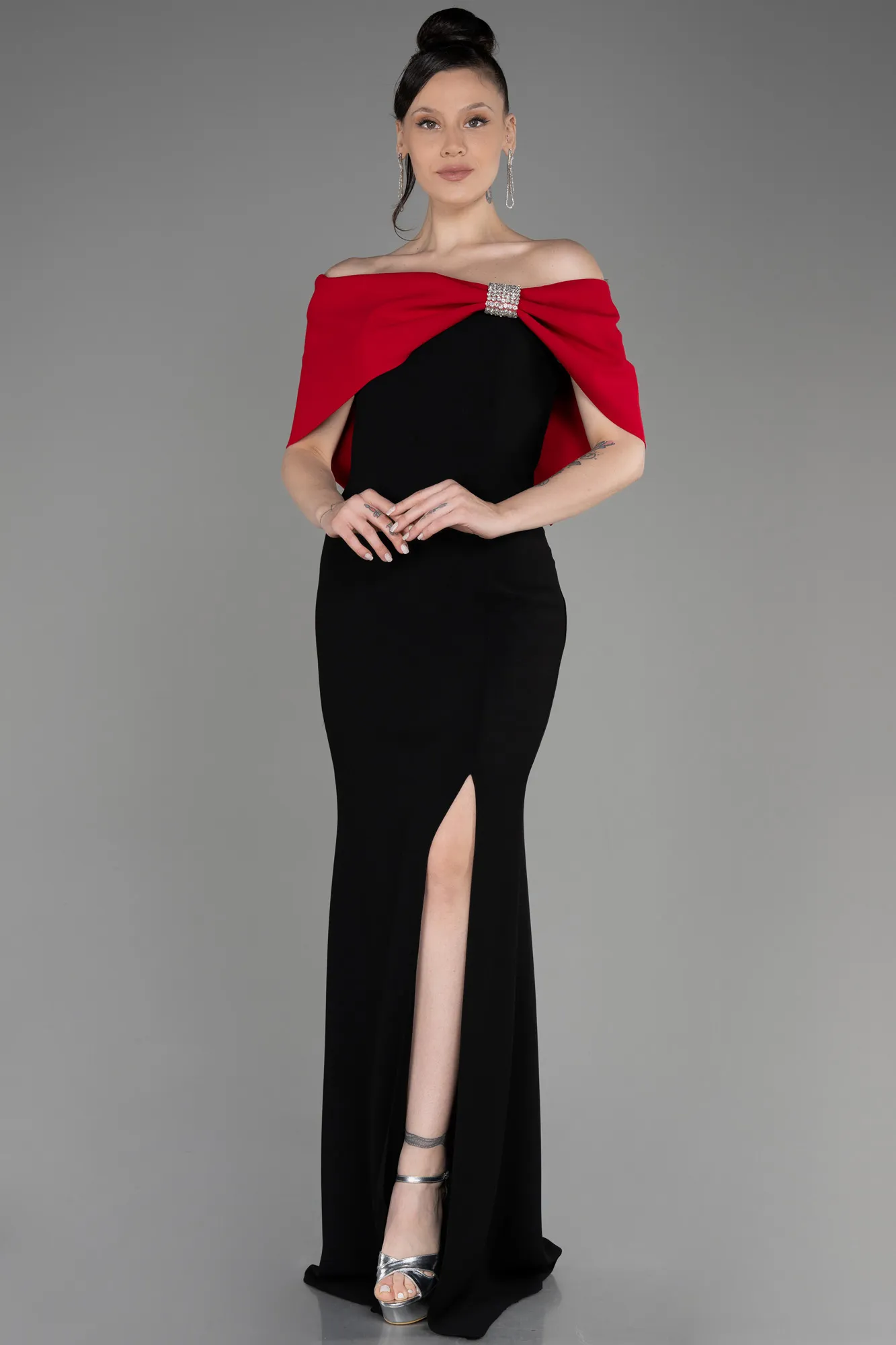 Robe de Soirée Longue Rouge ABU3775