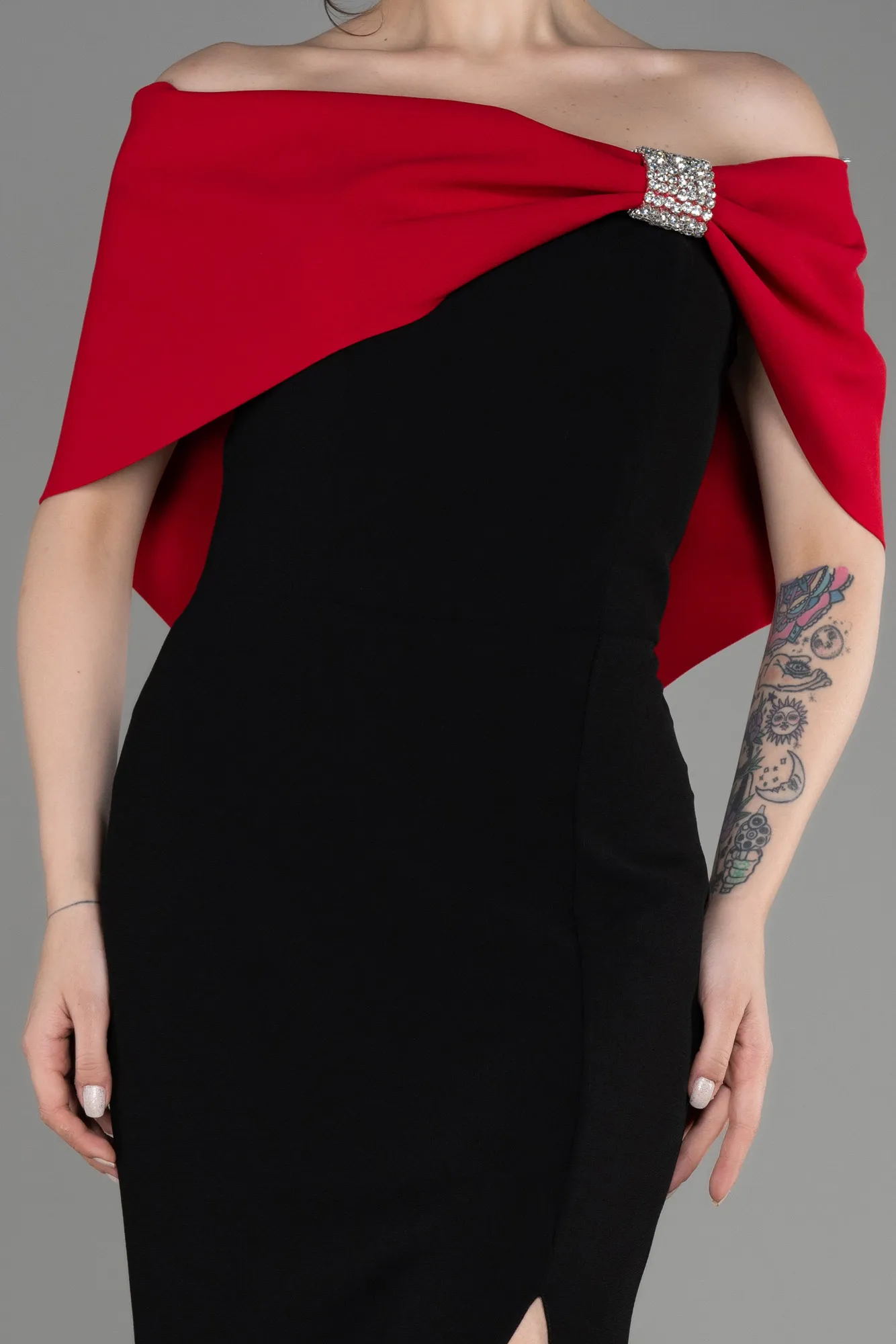 Robe de Soirée Longue Rouge ABU3775