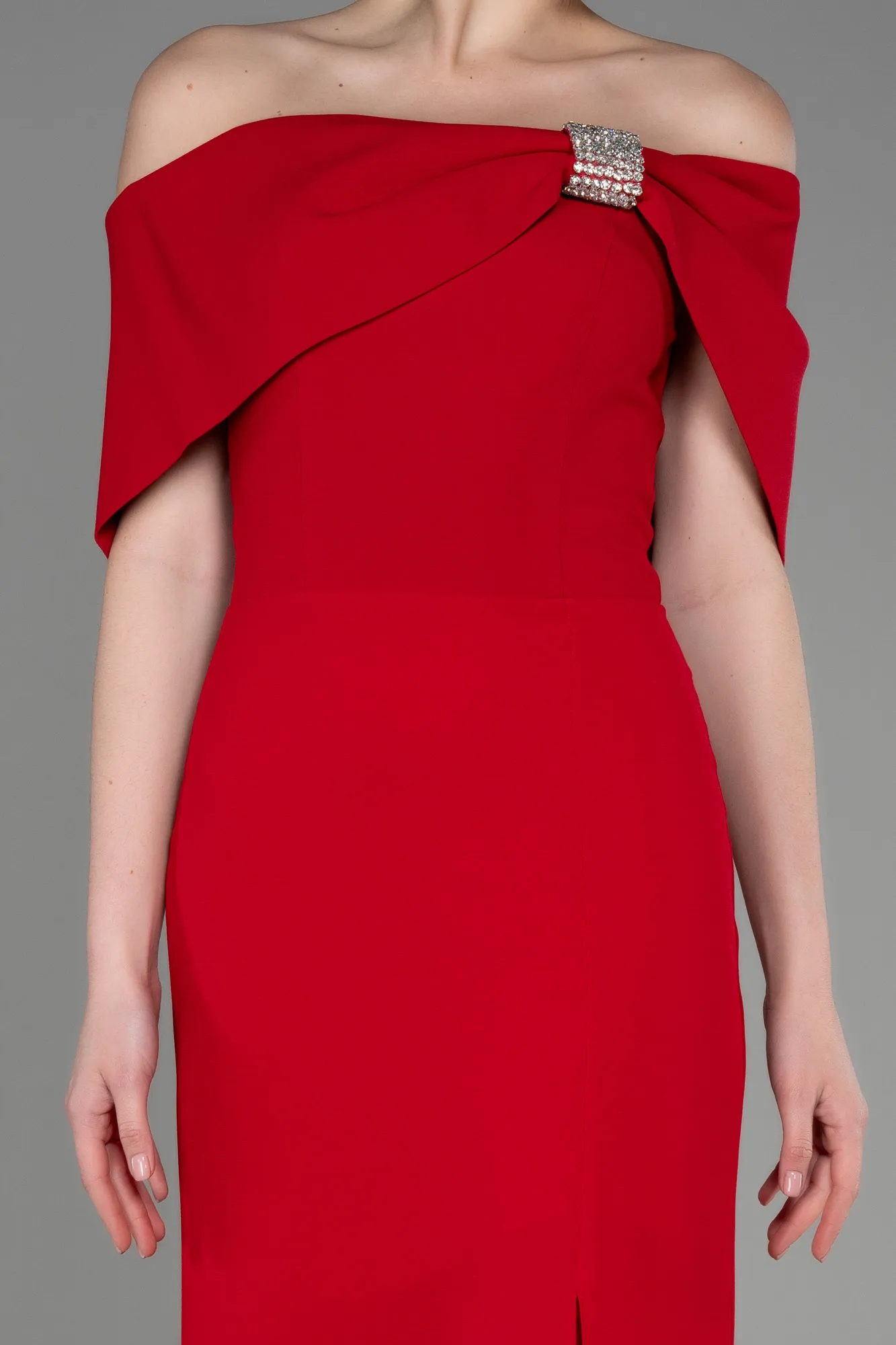 Robe de Soirée Longue Rouge ABU3775