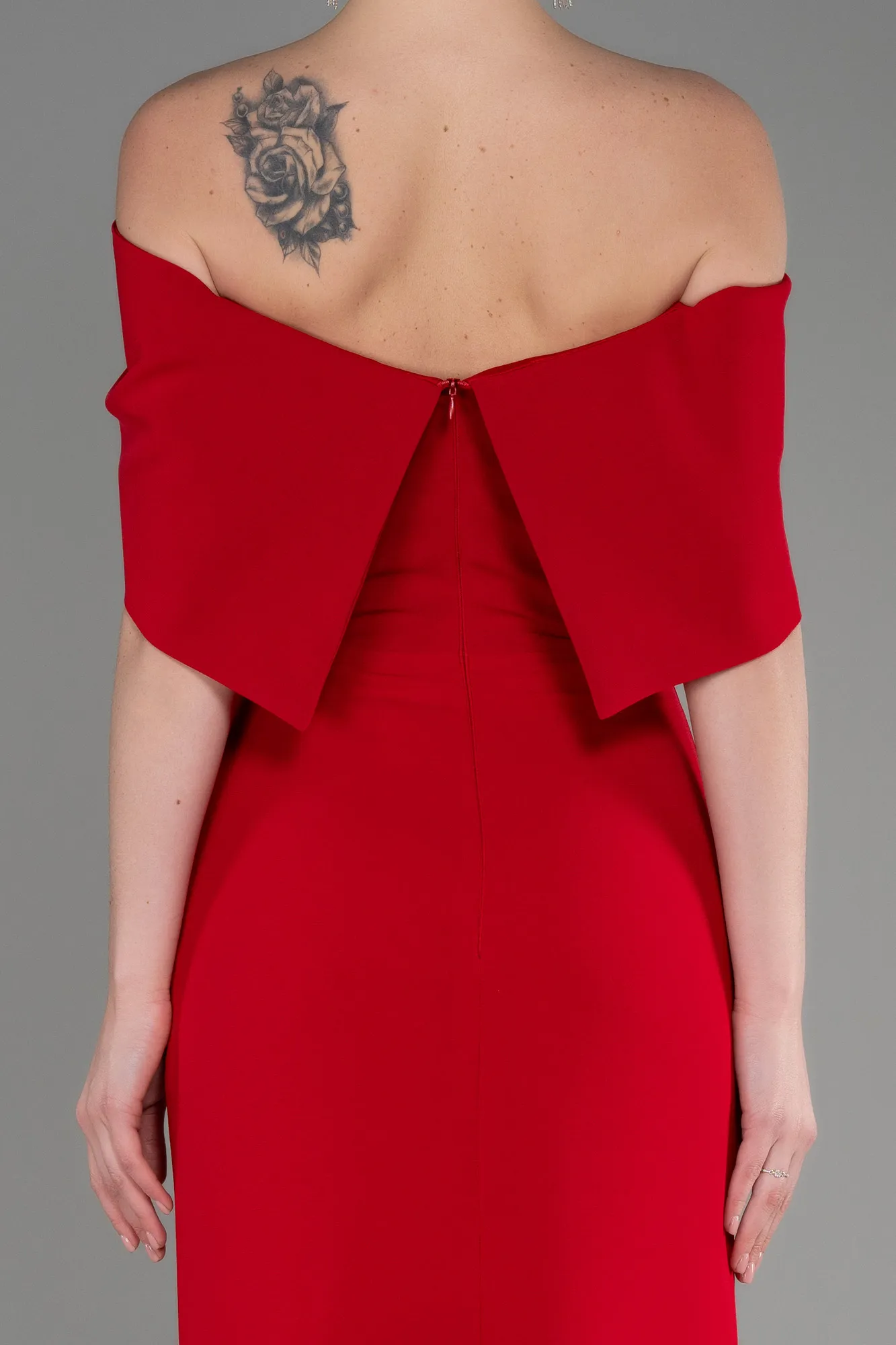 Robe de Soirée Longue Rouge ABU3775