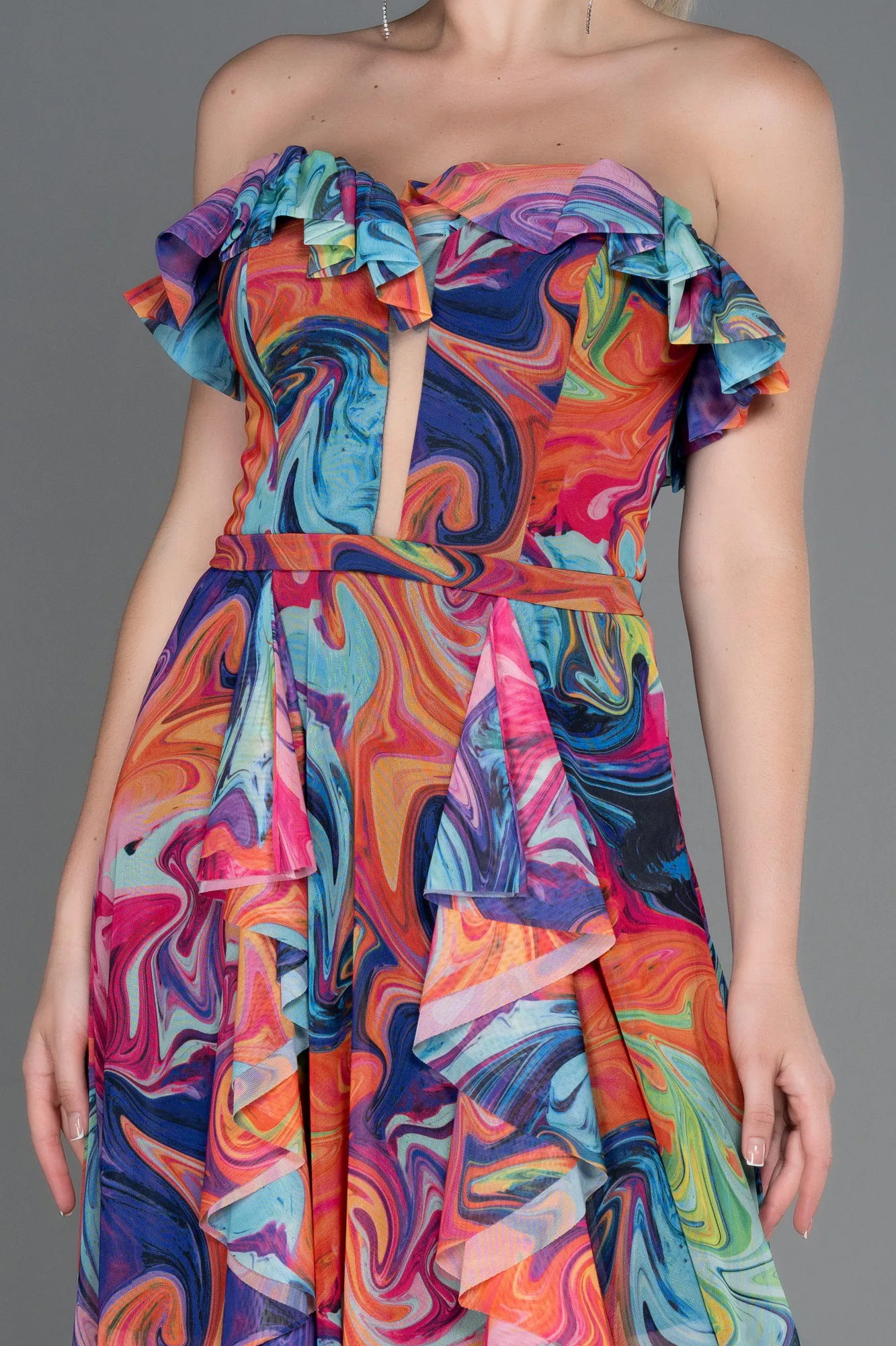 Robe De Soirée Longue Très Coloré ABU3086