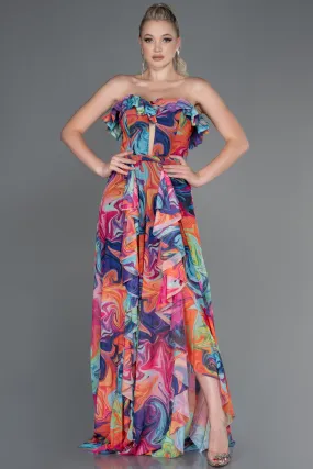 Robe De Soirée Longue Très Coloré ABU3086