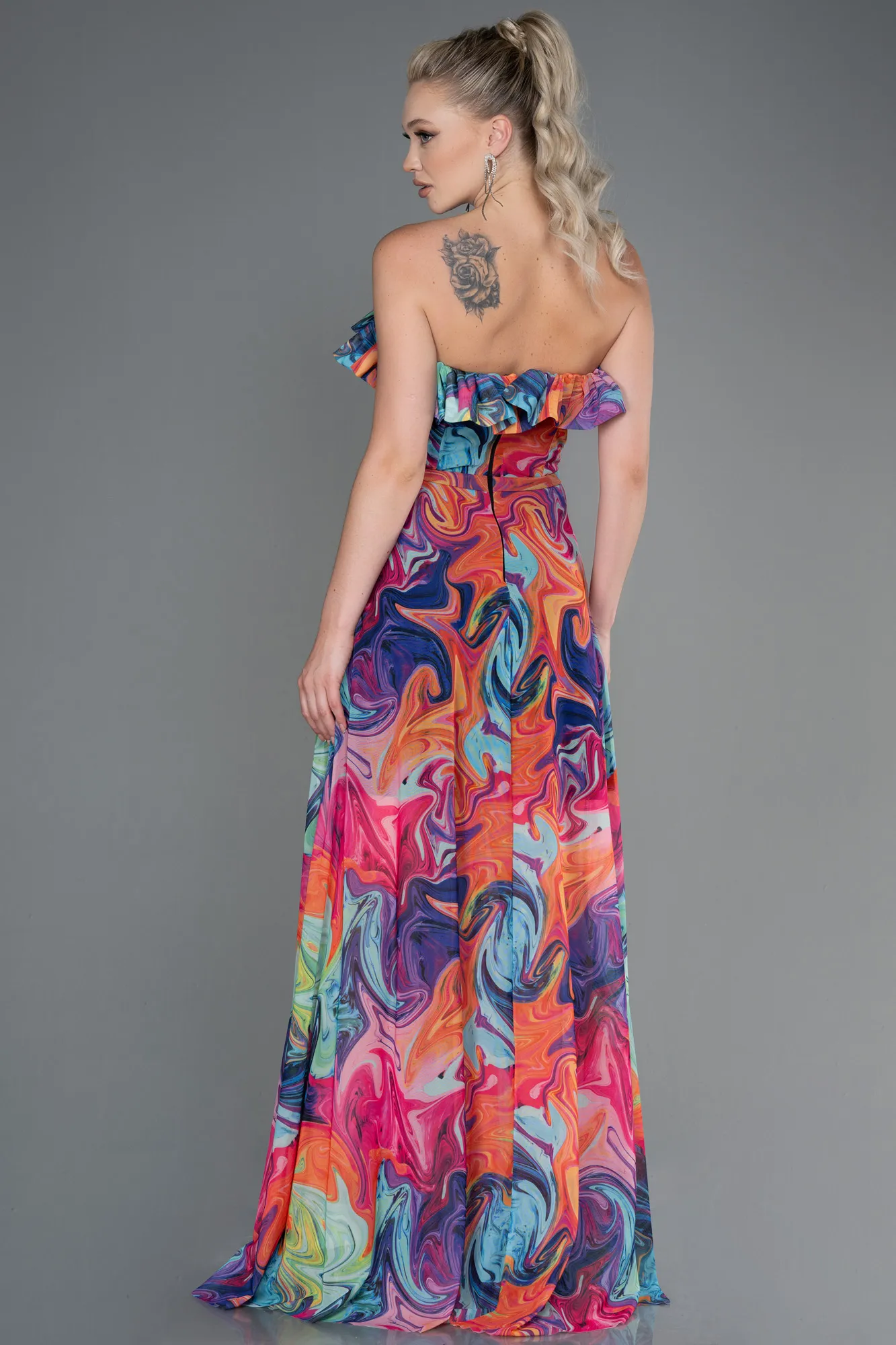 Robe De Soirée Longue Très Coloré ABU3086