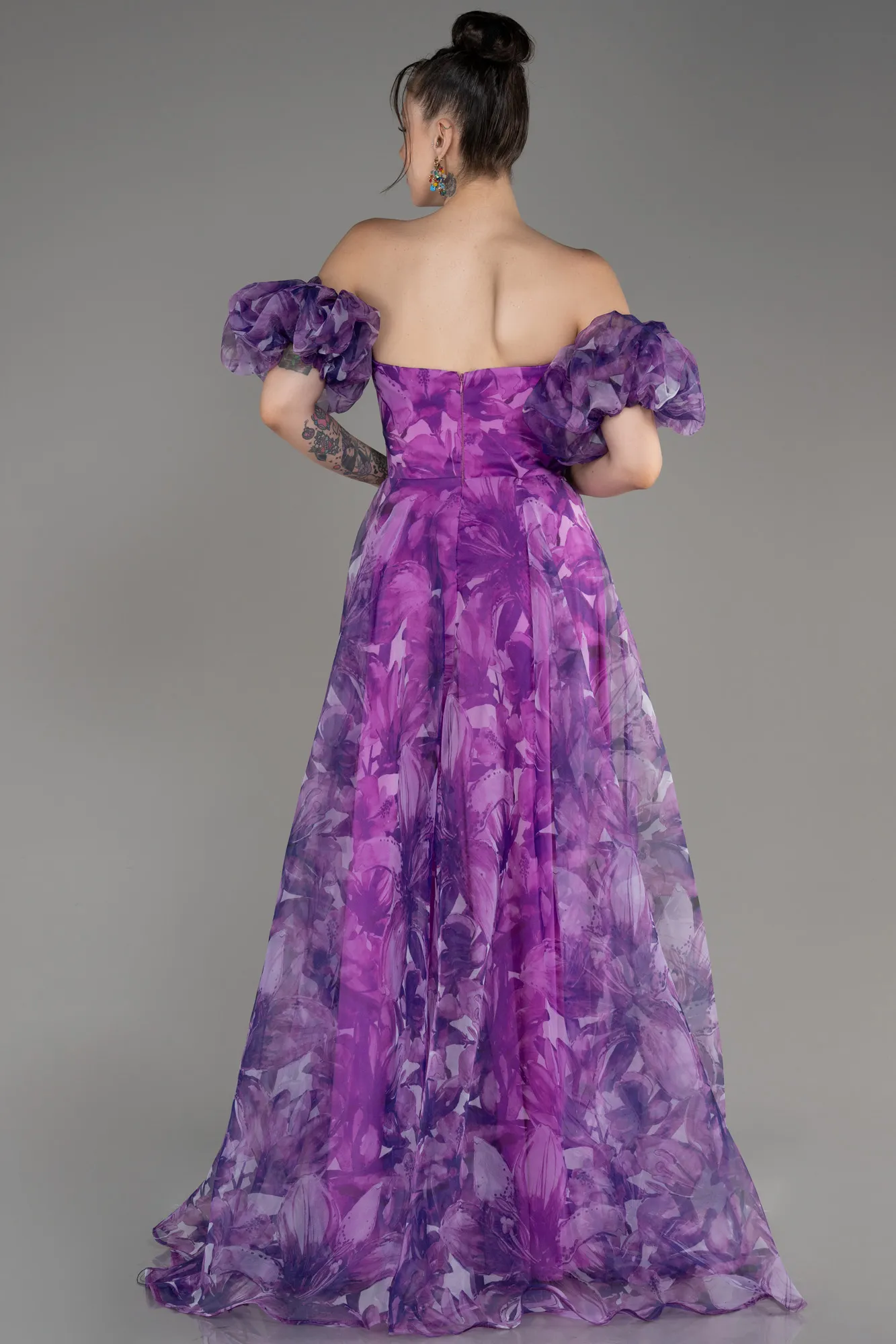 Robe de Soirée Longue Violet ABU3969