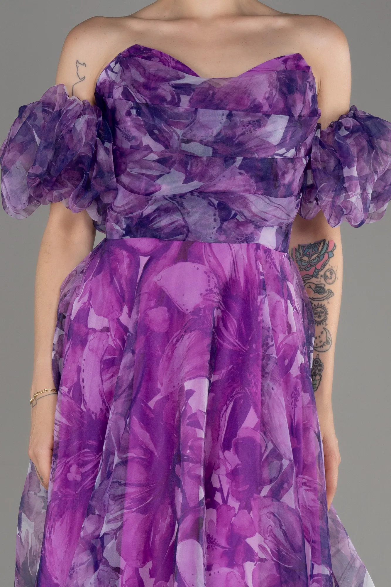 Robe de Soirée Longue Violet ABU3969