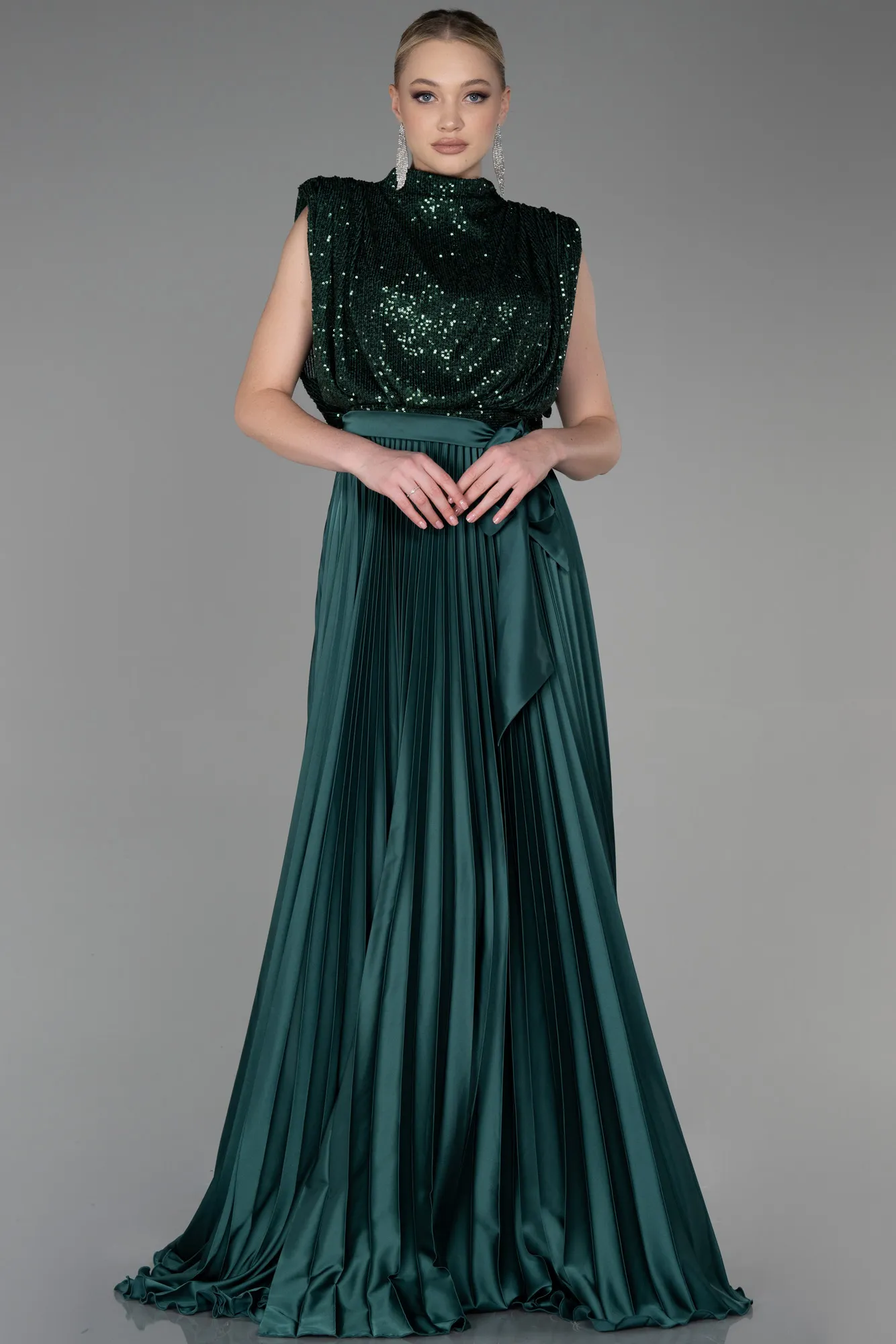 Robe de Soirée Longue Émeraude ABU3326