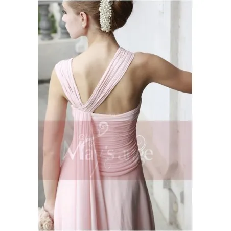 Robe de soirée rose pâle - tenue élégante d'ange