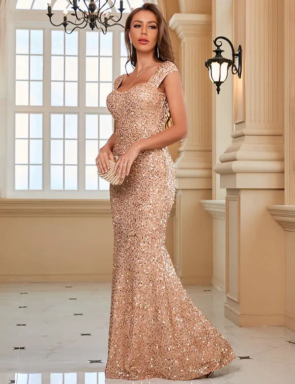 Shiny Mermaid Evening Gown