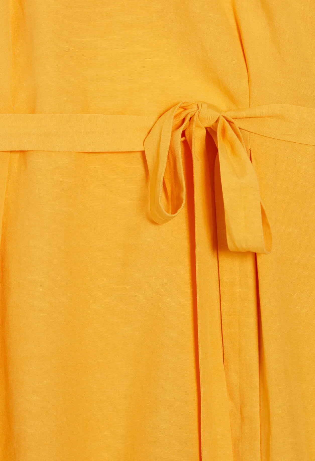 Robe midi asymétrique jaune | Claudie FR